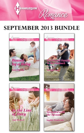 Title details for Harlequin Romance September 2013 Bundle: Bound by a Baby\In the Line of Duty\Patchwork Family in the Outback\Stranded with the Tycoon by Kate Hardy - Wait list